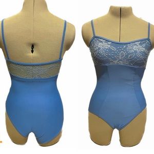 French Blue Wear Moi XS Lace Leotard